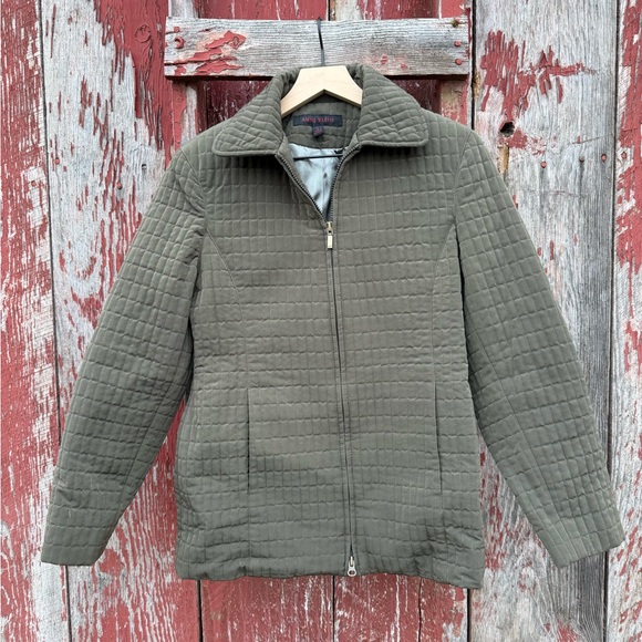Olive Quilted Jacket - Picture 1 of 4
